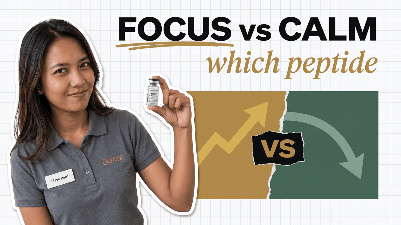 Semax vs Selank research peptides compared: the focus peptide beside the calm peptide